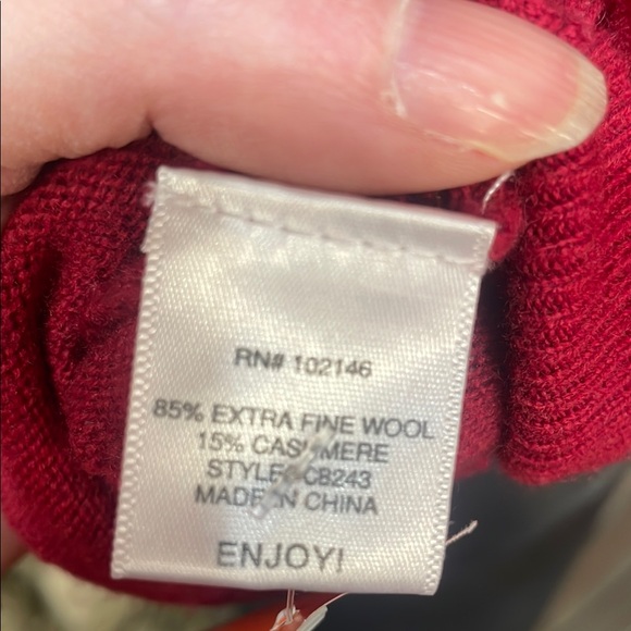 Michael Stars Red Off-the-Shoulder Knit Sweater - Picture 5 of 6